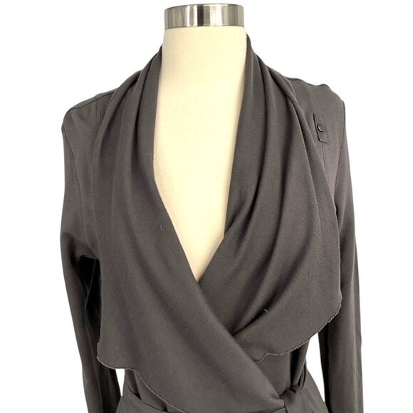 Lunya Wrap The Robe Loungewear Dress Long Sleeve Gray Size XS / S - Picture 3 of 15